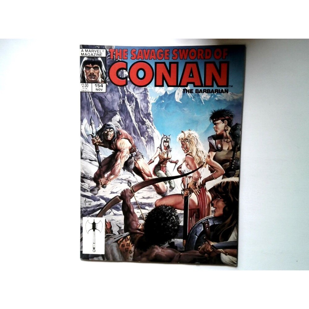 The Savage Sword of Conan #154 Marvel Magazine 1988 John Buscema